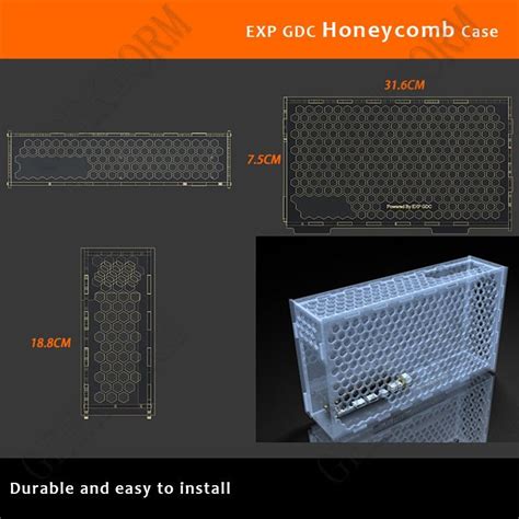 exp gdc case external graphics card shell metal box honeycomb|External Graphics Card Protector Case Honeycomb En.